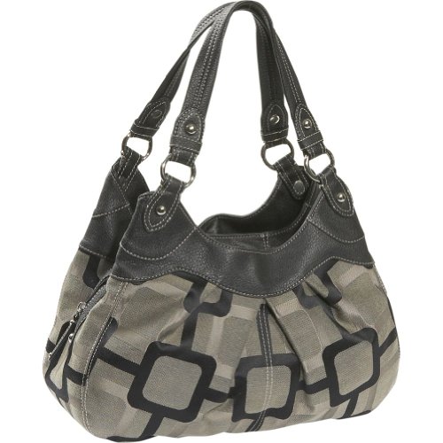 Nine West Vegas Signs Four Poster Shopper,Black/Black 
