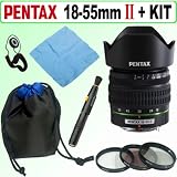 Pentax DA 18-55mm f/3.5-5.6 AL II Lens + Deluxe Accessory Kit w/5 Year Extended Warranty