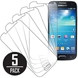 Samsung Galaxy S4 Mini Screen Protector Cover, MPERO Collection 5 Pack of Clear Screen Protectors for Samsung Galaxy S4 Mini