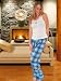 Apparel : Pajama Set Top Pants PJS Snow Babe Soft and Warm