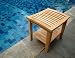 New Grade A Teak Wood Shower / Bath Room / Pool / Spa Stool Bench with Shelf