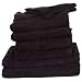 Dyckhoff - 410991115 - Brillant - 4 serviettes de bain + 2 draps de bain + 2 essuie-mains + 2 gants de toilette - Noir