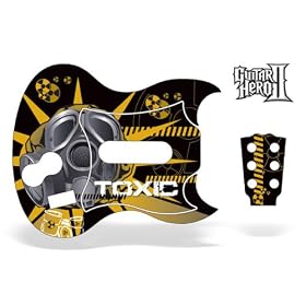 Guitar Hero I & II Faceplate Skin for Playstation 2 - Black Gas Mask
