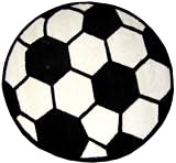 LA Rug Soccerball Rug 39RD
