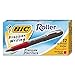 BIC GREM11RD Grip Stick Roller Ball Pen, Red Ink.5mm, Micro Fine, Dozen