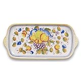 Handmade Miele Ceramic Rectangular Tray From Italy