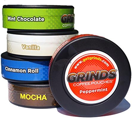 Grinds Coffee Pouches w/ 2 NEW FLAVORS (Sampler, 10 Cans)