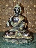 19 Lord Buddha Budda Abhaya Mudra Brass Statue India