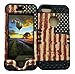 Cellphone Trendz Iphone 5 5s American Flag Hardcover with Black Soft Gel Protective Case