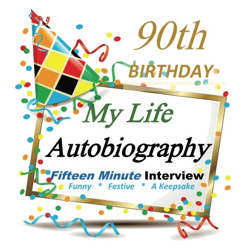 90th Birthday: My Life Autobiography, Party Favor, 90th Birthday Gifts in all Departments, 90th Birthday Party Favors in all Departments, 90th Birthday Card in all departments