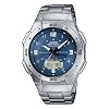 Casio - WVA-470DE-2AVEF - Montre Radio Pilot� - Acier - Quartz Analogique et Digitale - Multifonctions - Chronographe - Fuseaux Horaires - 3 Alarmes - Solar - Bracelet Acier