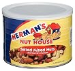 Herman's Nut House Salted Mixed Nuts with Peanuts, 40-Ounce Tins (Pack of 6)