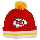 Kansas City Chiefs Mitchell & Ness Throwback Vintage Knit Hat with Pom