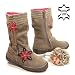 FLOWER GIRL Herbst/Winter 08/09, M�dchen Winterstiefel, Leder, braun-natur-rot