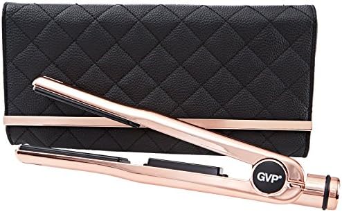 GVP Rose Gold Chrome Print Ceramic Flat Iron Gift Set