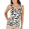 Merona&reg; Collection Flutter Neck Top - Brown/Cream