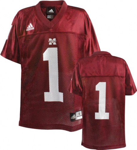 Buy Mississippi State Bulldogs Youth -No. 1- Replica Chase Football Jersey
