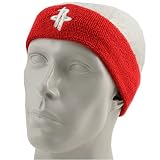 adidas Houston Rockets Red Logo Headband