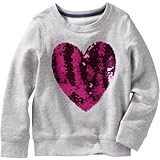 OSHKOSH(オシュコシュ) ヘザー ハート プルオーバー グレー トップススウェット 12歳【並行輸入】