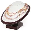 HinsonGayle AAA Exotic Metallic 8-20mm Multicolored Keshi Cultured Pearl Rope Necklace