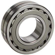 SKF Explorer Spherical Roller Bearing, Straight Bore, Pressed Steel Cage, C3 Clearance, Metric