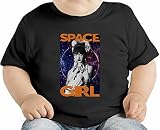 Hipster Galaxy Girl オーガニックベビーTシャツ 12 - 18 Months