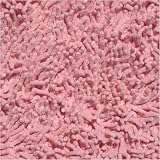 Fun Shags Pink Chenille Cotton Shag Rug Size