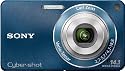 Sony DSC-W350L Digitalkamera (14 Megapixel, 26mm Carl Zeiss Vario Tessar Weitwinkelobjektiv mit 4fach optischem Zoom, 6,9 cm (2,7 Zoll) LC-Display, HD Video (720p)) blau