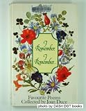 I remember, I remember _ : one hundred and eighteen favourite poems