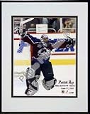 Patrick Roy 448 Wins with Overlay Double Matted 8 x 10 Photograph in Black Anodized Aluminum Fr