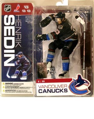 Childrens Toyshop  Toys : McFarlane Toys 6" NHL Series 13-Henrik Sedin Vancouver Canucks- Navy Jersey