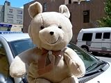 GIANT HUGE SOFT JUMBO 38 INCH STUFFED PLUSH TEDDY BEAR * SQUEEZABLY SOFT! * COLOR: BEIGE SNUGGLE * AMERICAN MADE IN THE USA AMERICA