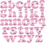 Y Pink Daisy Flower Alphabet Letter Name Wall Sticker baby nursery girls room decoration