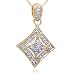 Glamorous Star Power: Gold Vermeil Vintage Style Cubic Zirconia Pendant