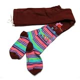Cakewalk - Brown pink stripe tights