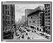 Historic Print (L): [Street view showing the Chronicle building and the Palace Hotel, San Francisco, Califor