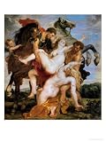 The Abduction of the Daughters of Leucippus by Castor and Pollux Giclee Poster Print by Peter Paul Rubens, 12x16