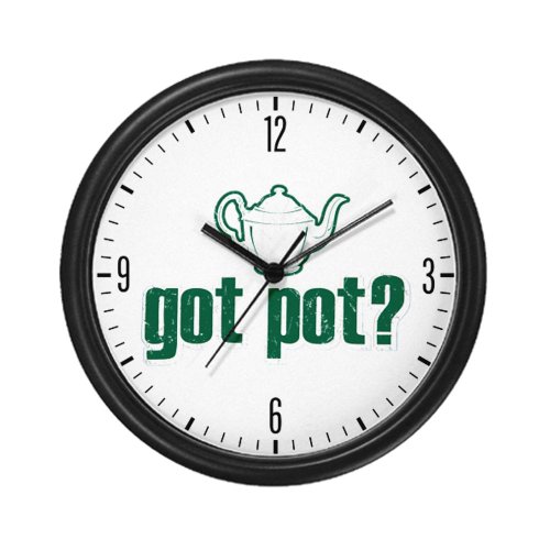 Wall Clock Got Pot Marijuana Grunge