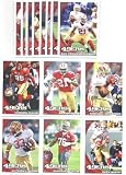 2010 Topps San Francisco 49ers Complete Team Set of 14 cards including Michael Crabtree, Alex Smith, Frank Gore, Patrick Willis (2), and rookies of Taylor Mays, Mike Iupati, Anthony Dixon, Anthony Davis and more !