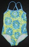 Girls 1 PC Swimsuit XX Back Lime/Royal Splash