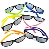 Fun Express Child Neon Sunglasses,  6 assorted colors, Sold as package of 12.