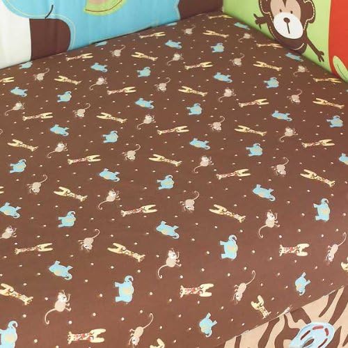 Too Good by Jenny McCarthy Zoo Zoo Fitted Crib Sheet