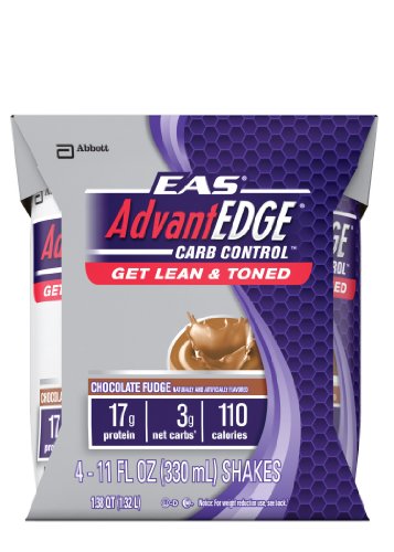 Eas AdvantEDGE Carb Control Chocolate Fudge Carton Ready To Drink, 11-Fluid Ounce, 4 Count