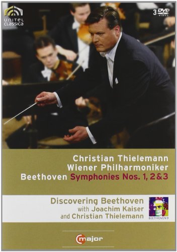 Produkt-Bild: BEETHOVEN Sinfonien 1, 2 & 3 Christian THIELEMANN (+ 170 min. Doku mit Joachim Kaiser) 3 DVD