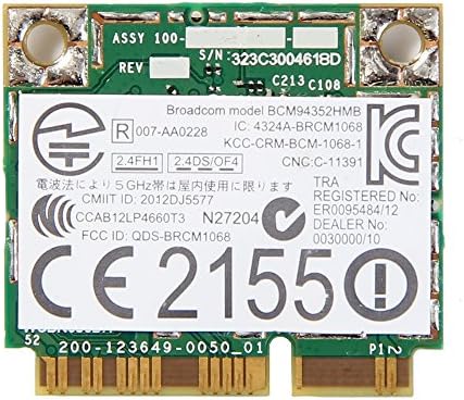 Broadcom Bcm4352 Bcm94352hmb Half Mini Pci-e Bluetooth Bt Wireless Wifi Card 802.11ac
