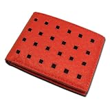 ECO-Felt DataSafe RFID Shieling Security Bi-fold Wallet (Orange/Chocolate)