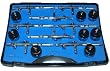 Master S67 Studio Airbrush Set Professional Airbrush Set with 8 Master Model S62 Airbrushes