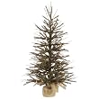 18" Pre-Lit Vienna Twig Artificial Christmas Tree in Burlap Bag - Clear Lights