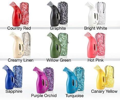 Joy Mangano Supreme Steam 900w Premier My Little Steamer and Paisley Bag - Creamy Linen