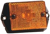 Wesbar 003338 Amber Square Side Marker/Clearance Replacement Marine Light Lens with Screw